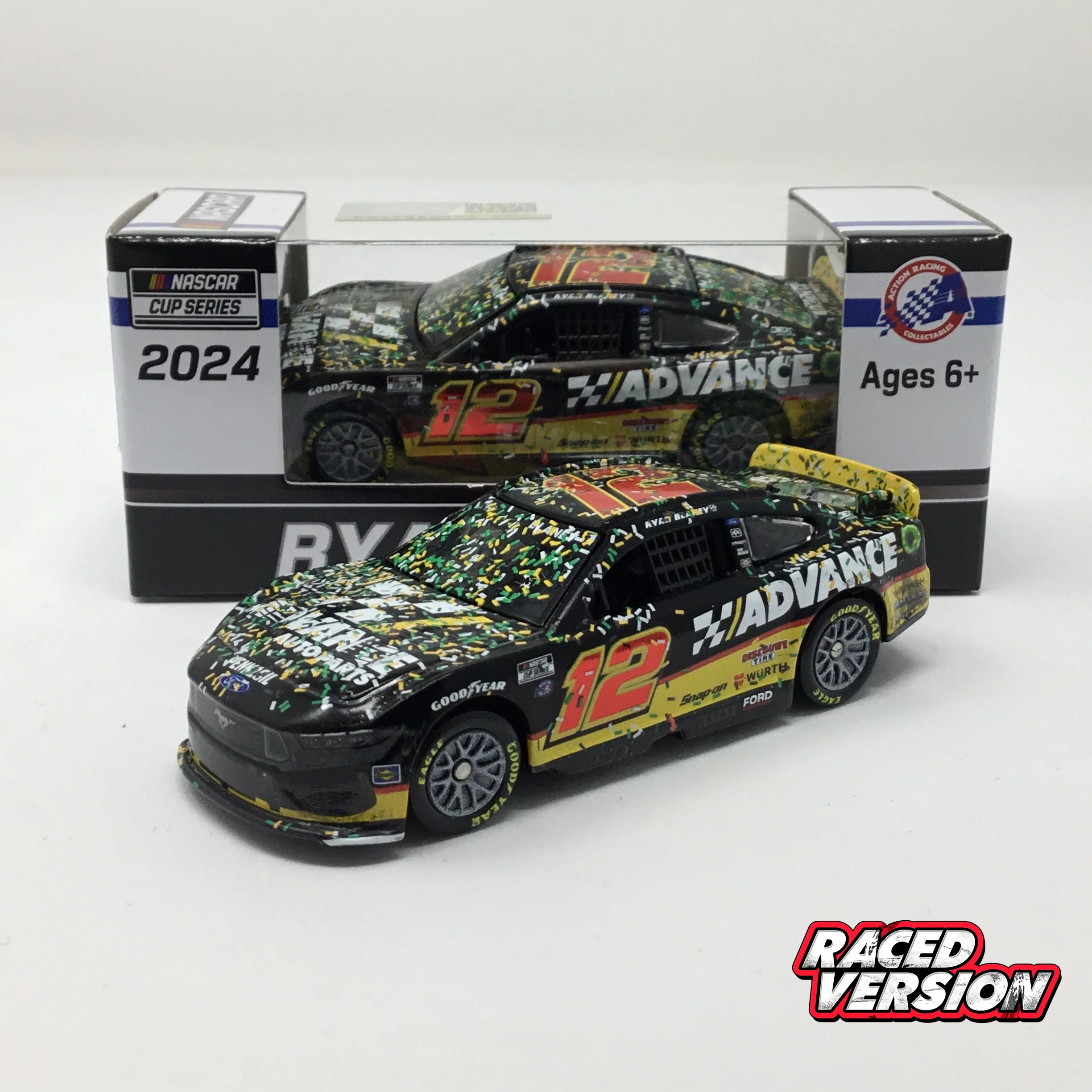 Ryan Blaney 2024 Advance Auto Iowa Race Win Foil Number 1:64 Diecast
