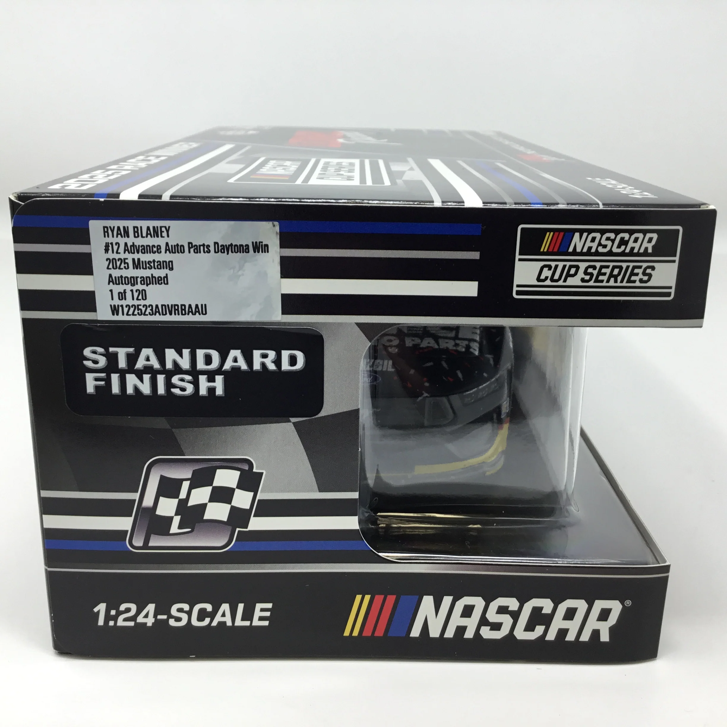 Ryan Blaney 2025 Advance Auto Parts Daytona Race Win Foil Number 1:24 Autographed Diecast - Image 7