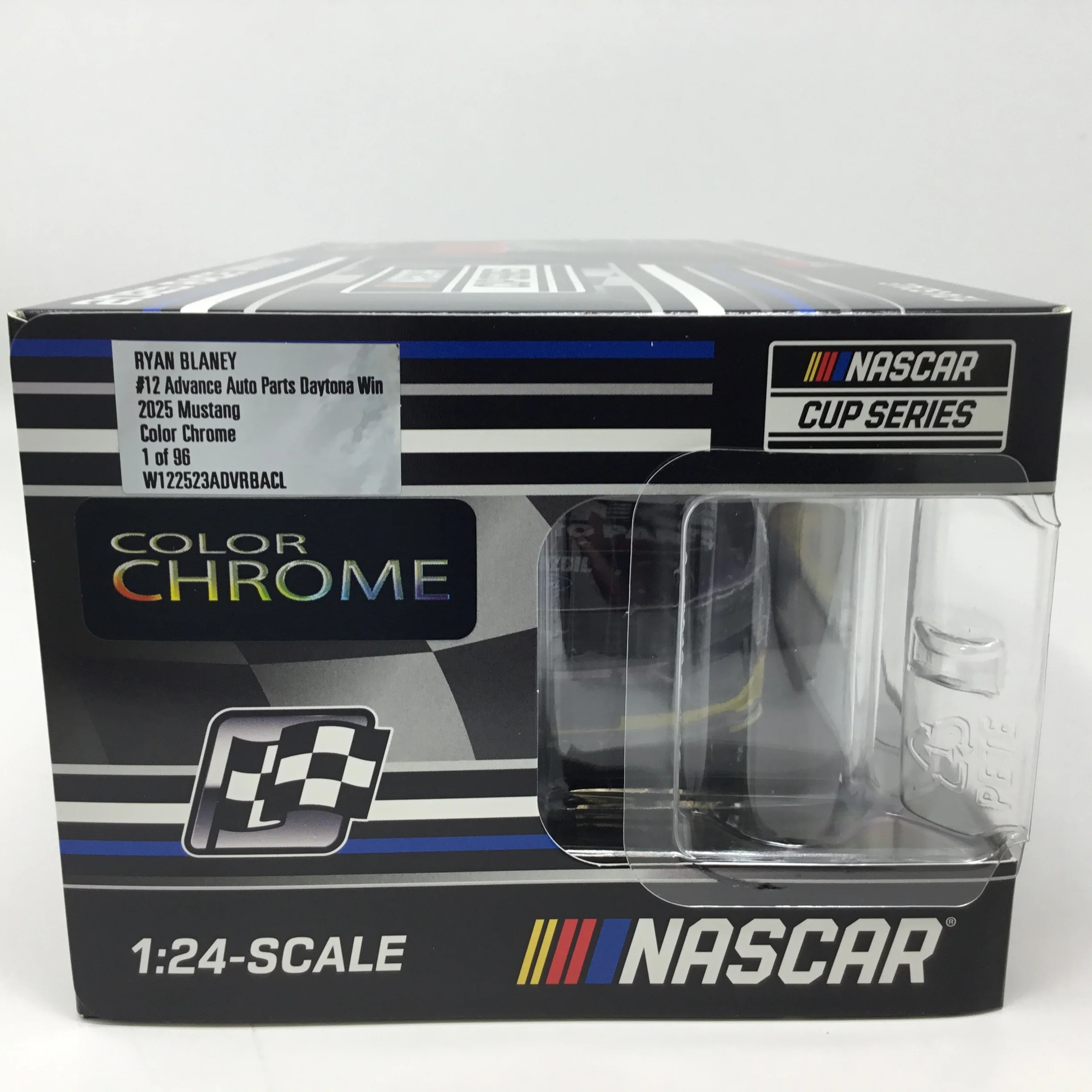 Ryan Blaney 2025 Advance Auto Parts Daytona Race Win Foil Number Color Chrome 1:24 Diecast - Image 6