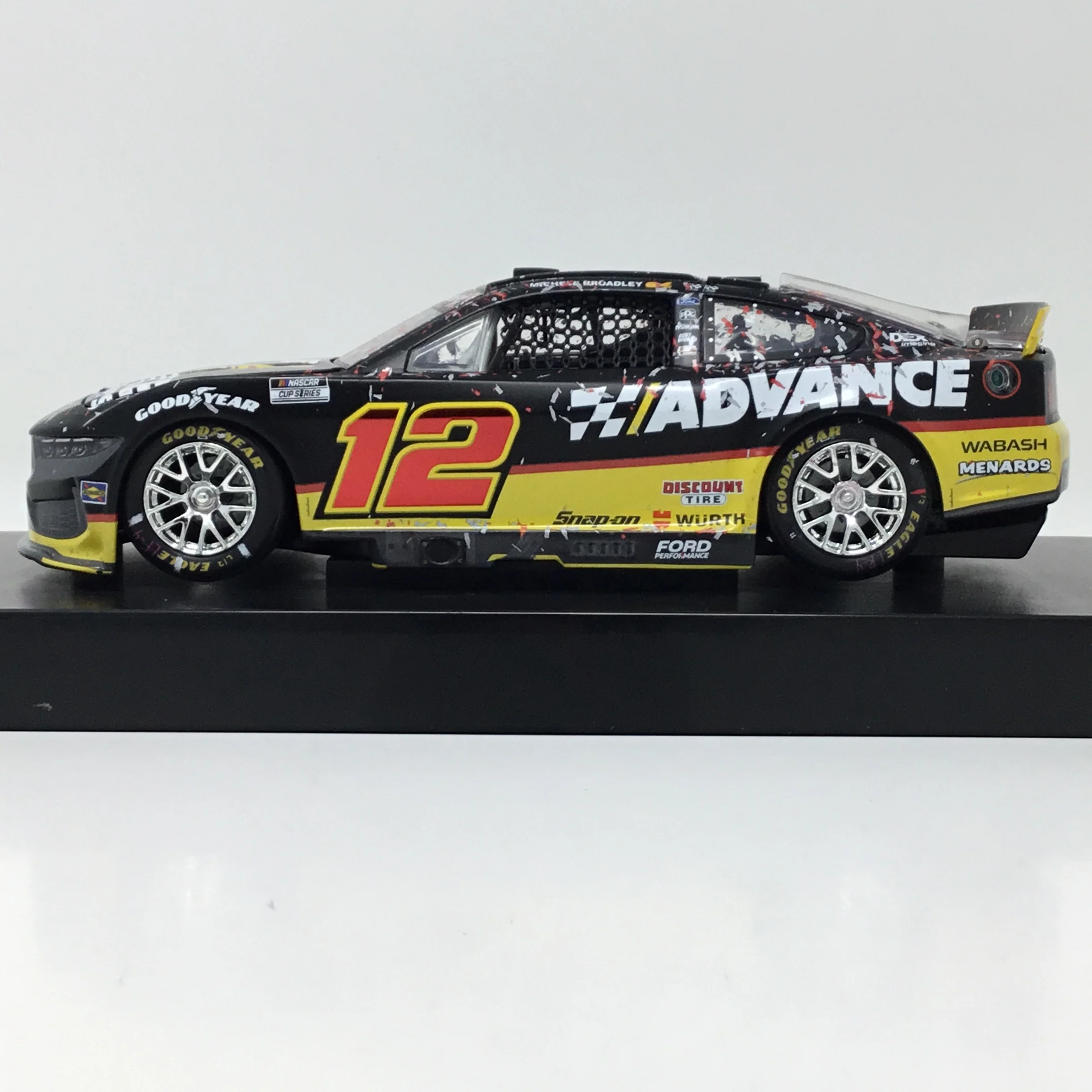Ryan Blaney 2025 Advance Auto Parts Daytona Race Win Foil Number Elite 1:24 Diecast - Image 2