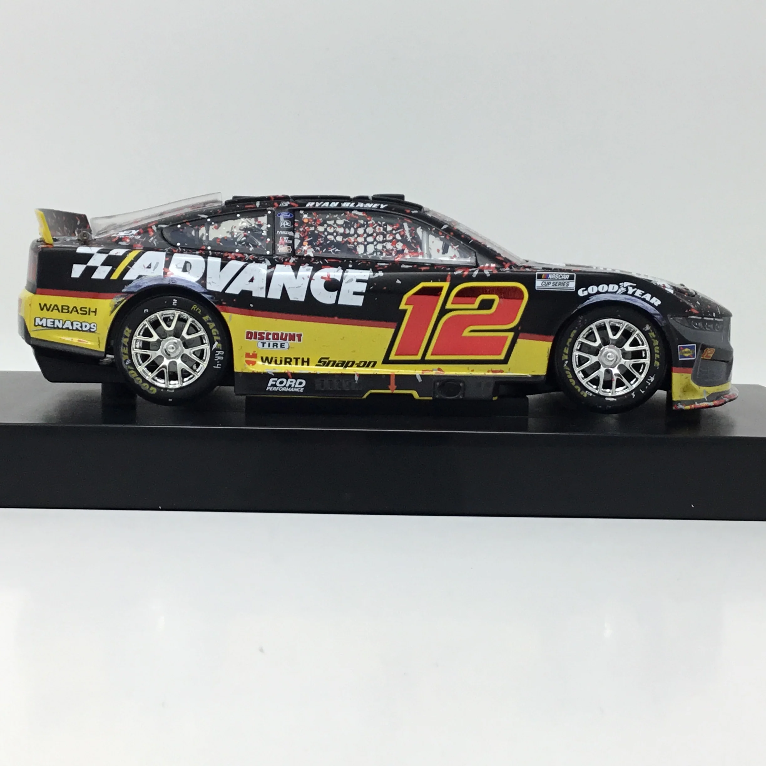 Ryan Blaney 2025 Advance Auto Parts Daytona Race Win Foil Number Elite 1:24 Diecast - Image 4