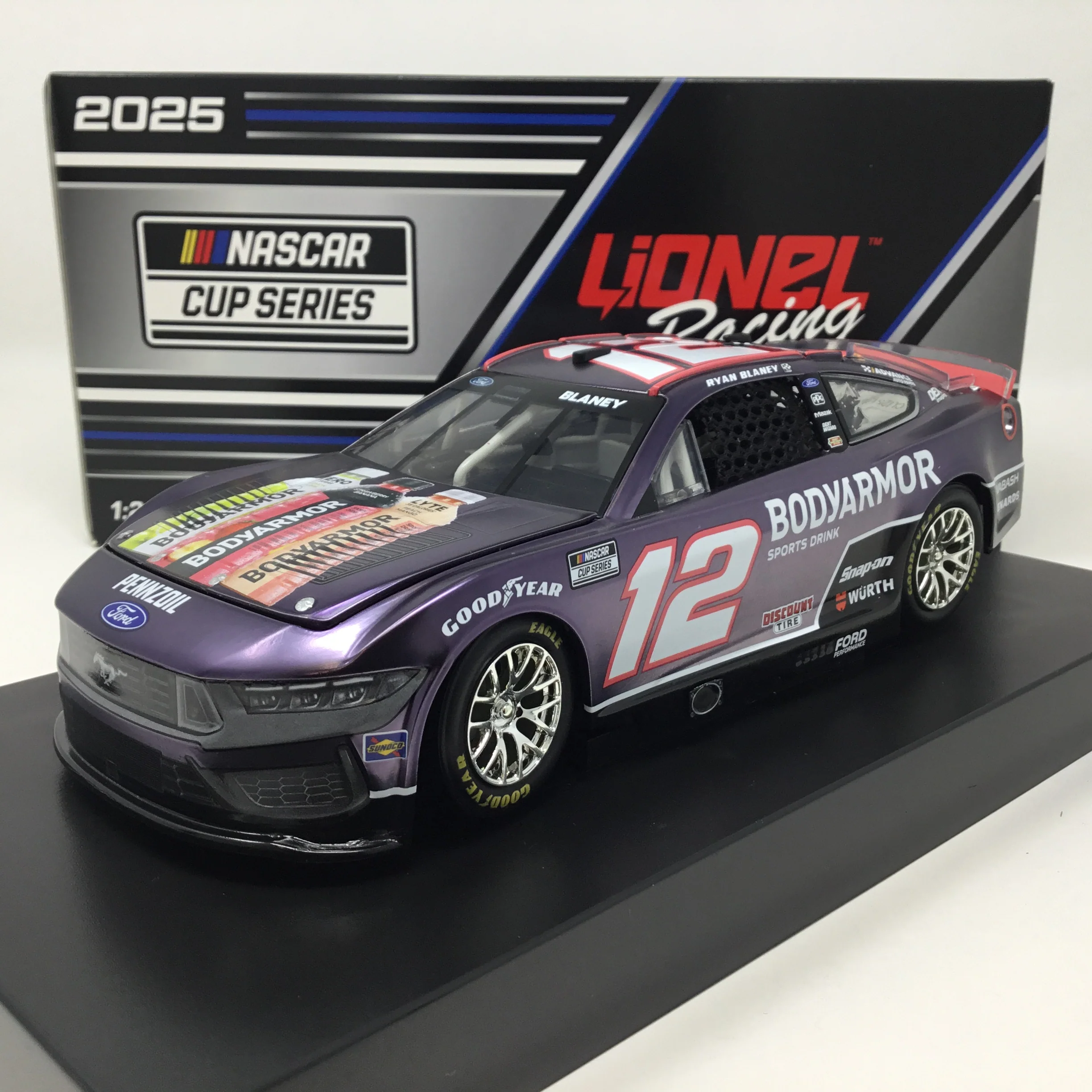 Ryan Blaney 2025 BodyArmor Black Color Chrome 1:24 Diecast