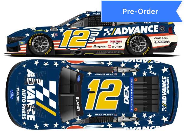 Ryan Blaney 2026 Advance Auto Parts Patriotic 1:24 Diecast *PREORDER*