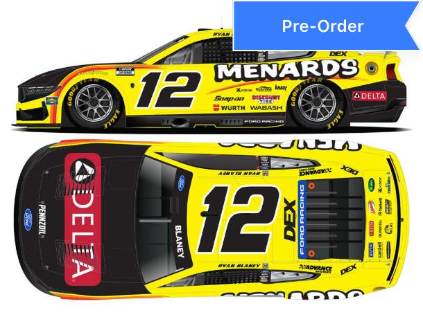Ryan Blaney 2026 Menards / Delta 1:24 Diecast *PREORDER*