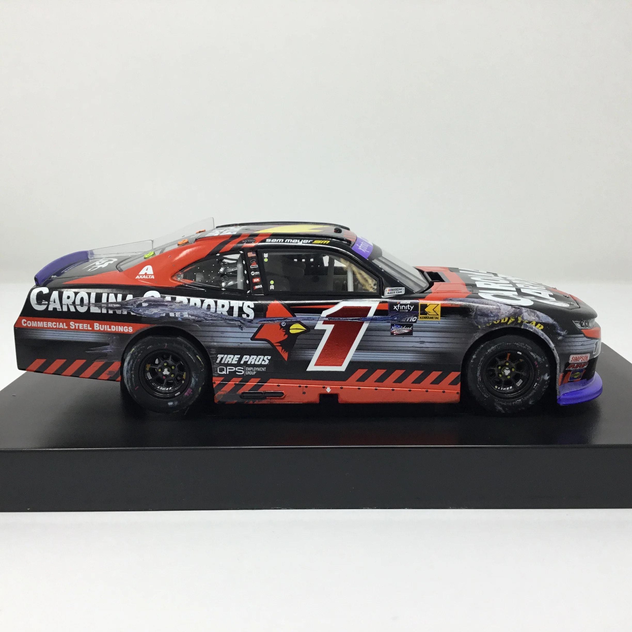 Sam Mayer 2024 Carolina Carports Texas Race Win Foil Number 1:24 Diecast - Image 4