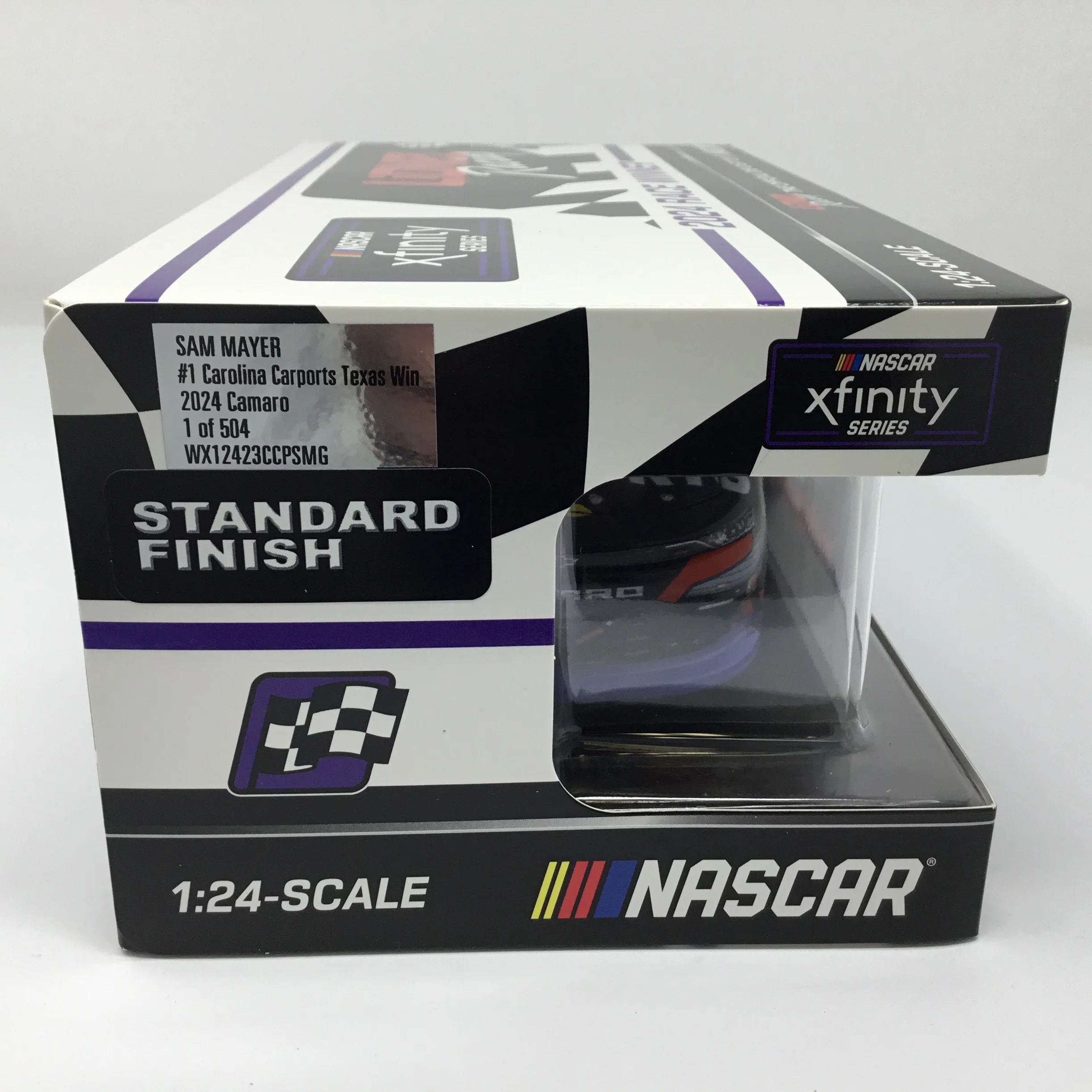 Sam Mayer 2024 Carolina Carports Texas Race Win Foil Number 1:24 Diecast - Image 6