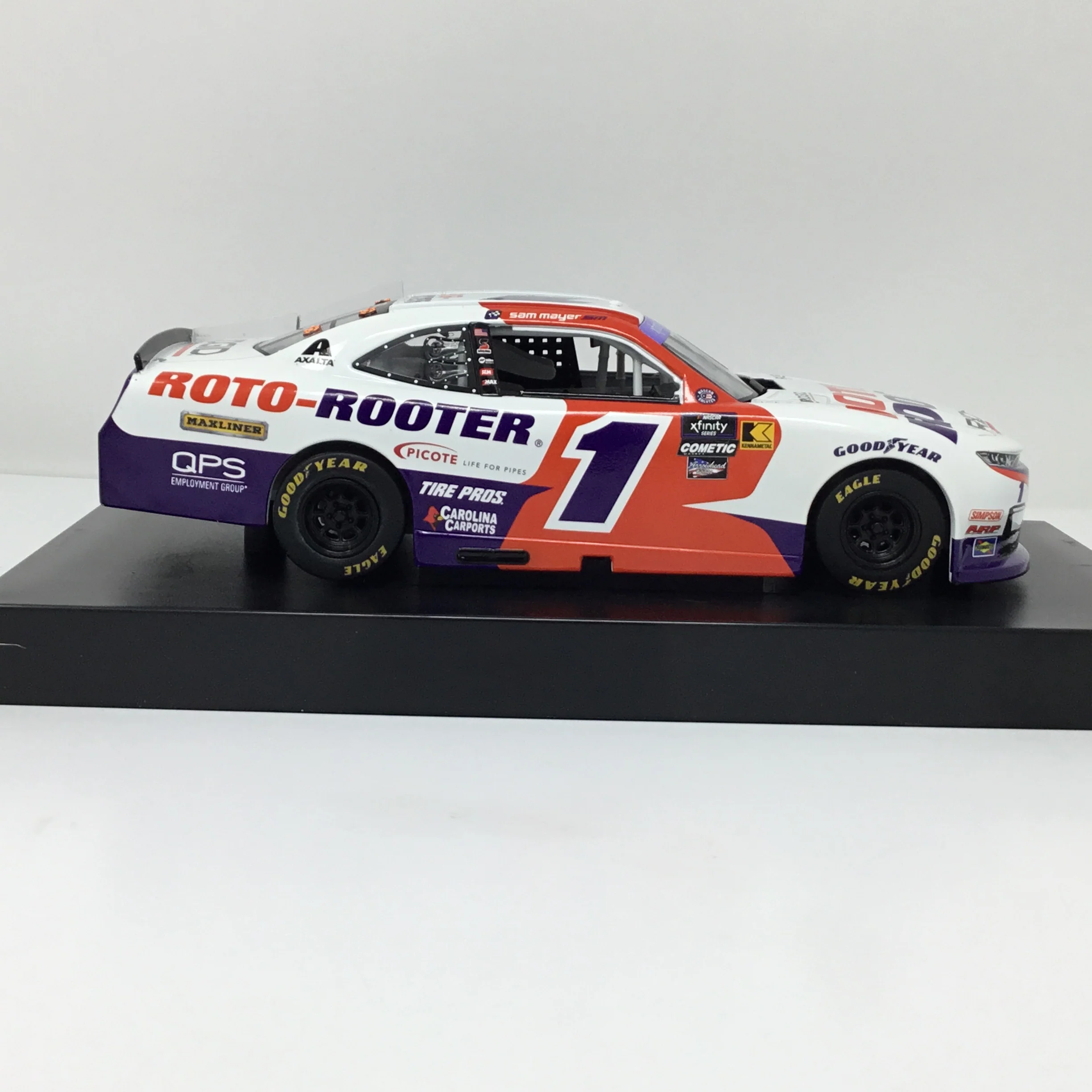 Sam Mayer 2024 Roto-Rooter 1:24 Autographed Diecast - Image 4
