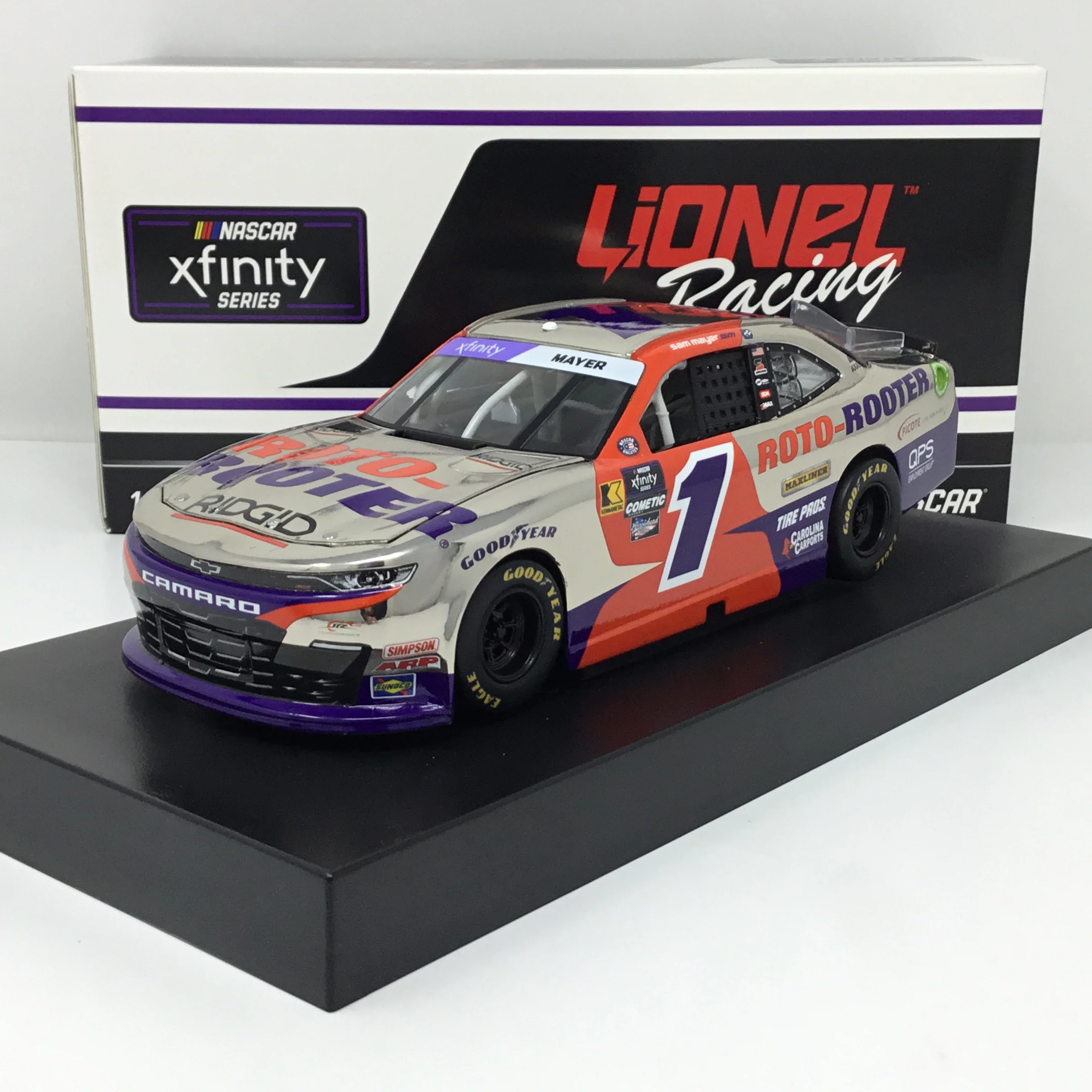 Sam Mayer 2024 Roto-Rooter 1:24 Color Chrome Diecast