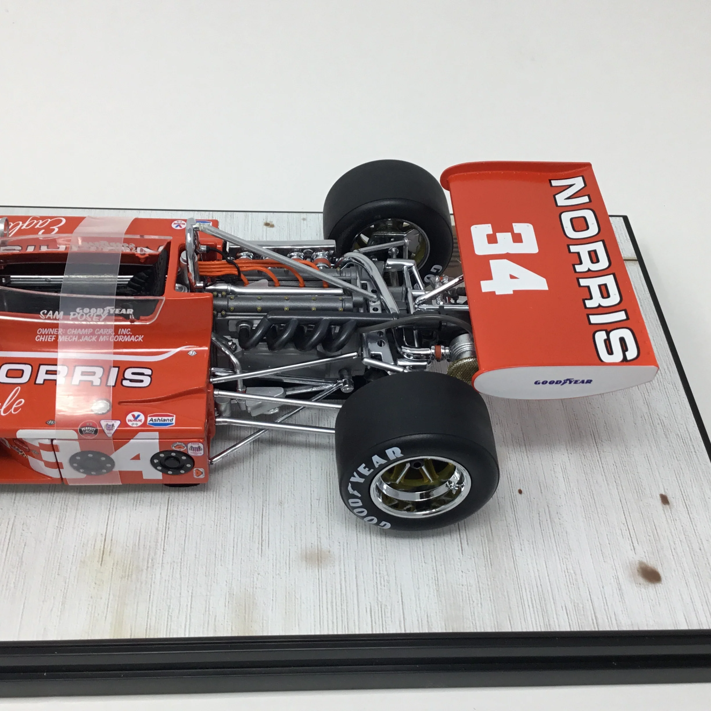 Sam Posey 1972 Carousel 1 AAR Eagle Indianapolis 500 Norris Eagle #4710 1:18 Diecast - Image 8