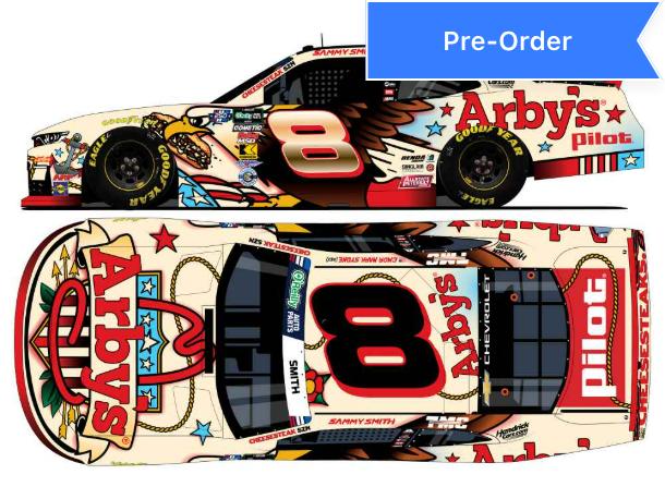Sammy Smith 2026 Arby's Patriotic Foil Number 1:24 Diecast *PREORDER*