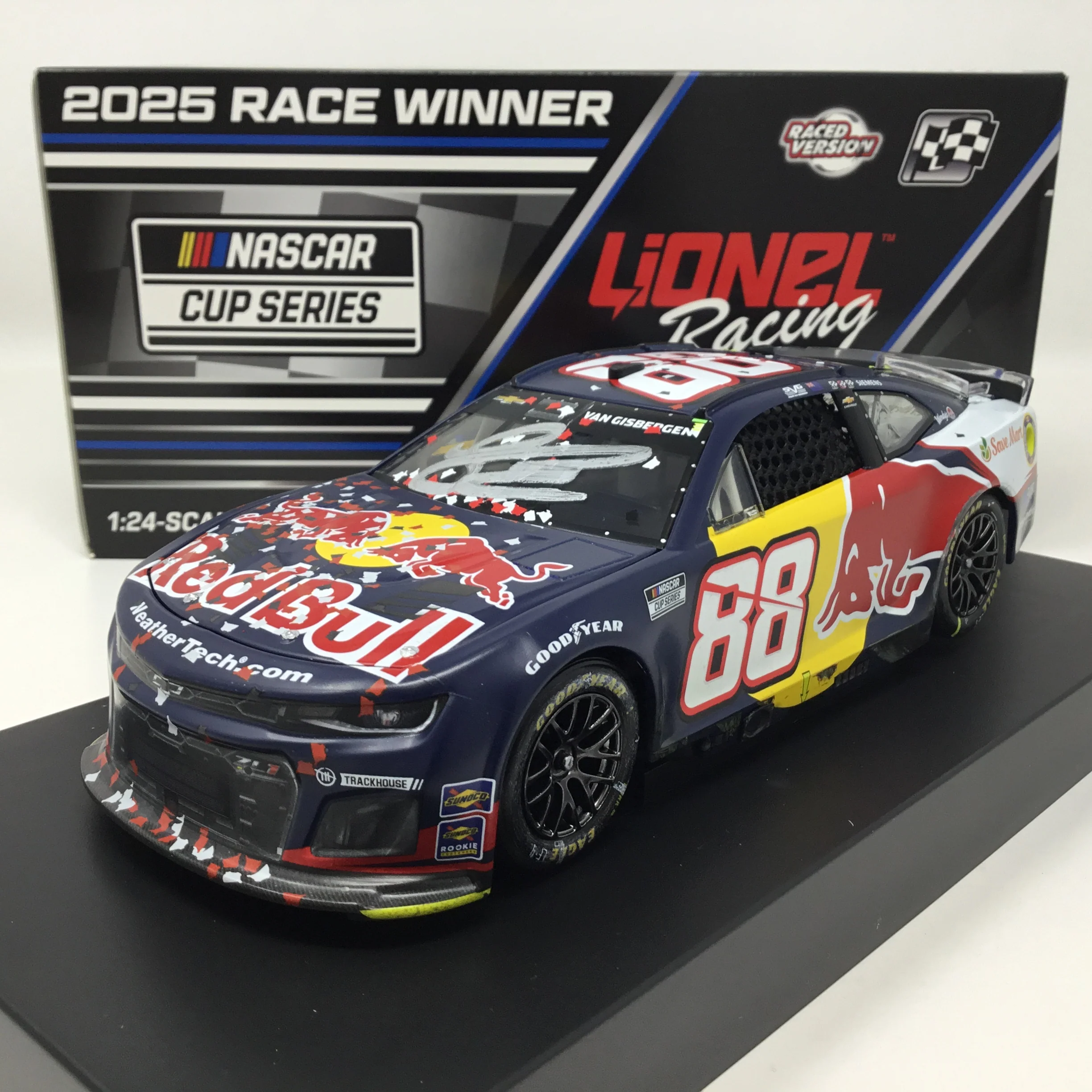 Shane Van Gisbergen 2025 Red Bull Sonoma Race Win Autographed 1:24 Diecast