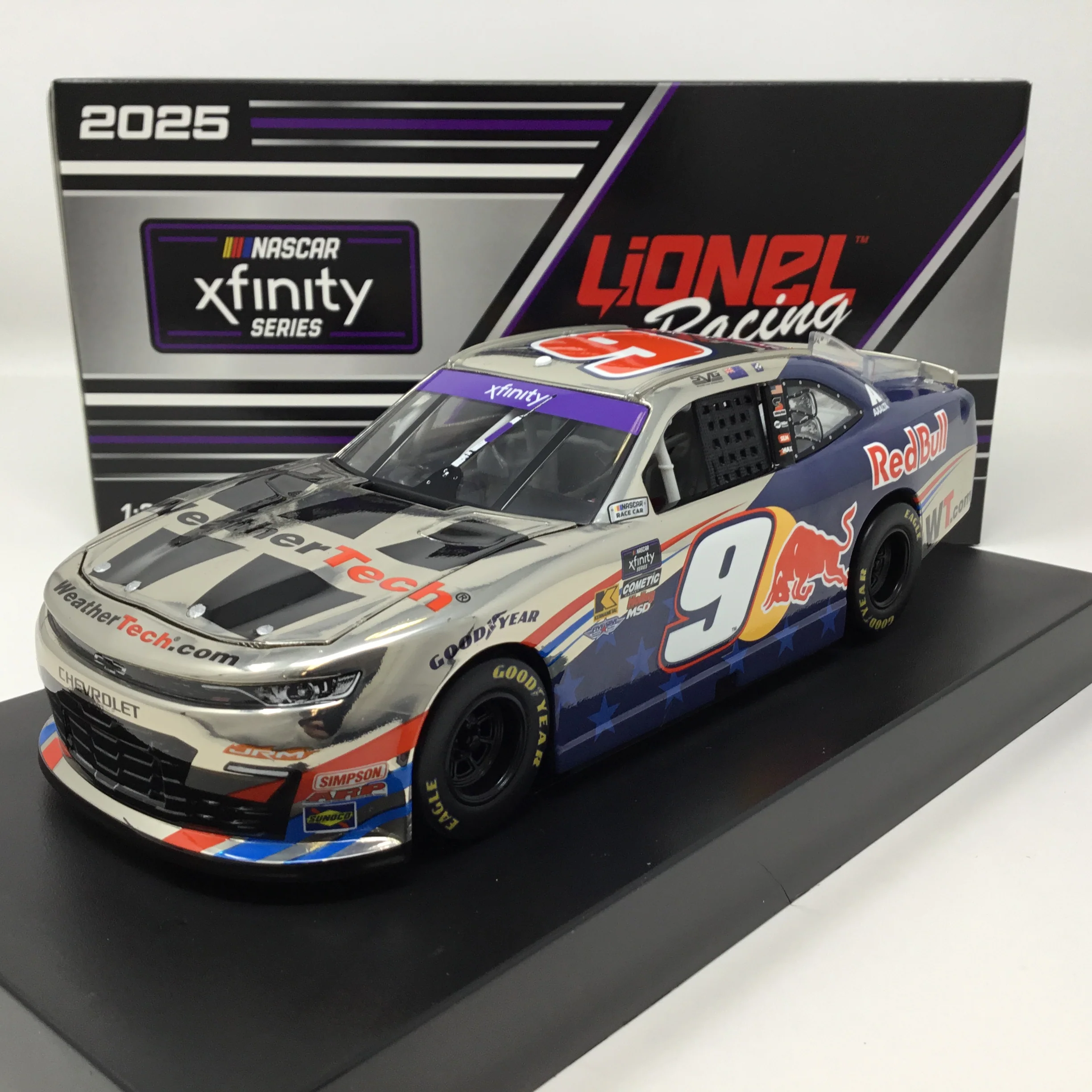 Shane Van Gisbergen 2025 Weathertech / Red Bull Color Chrome 1:24 Diecast