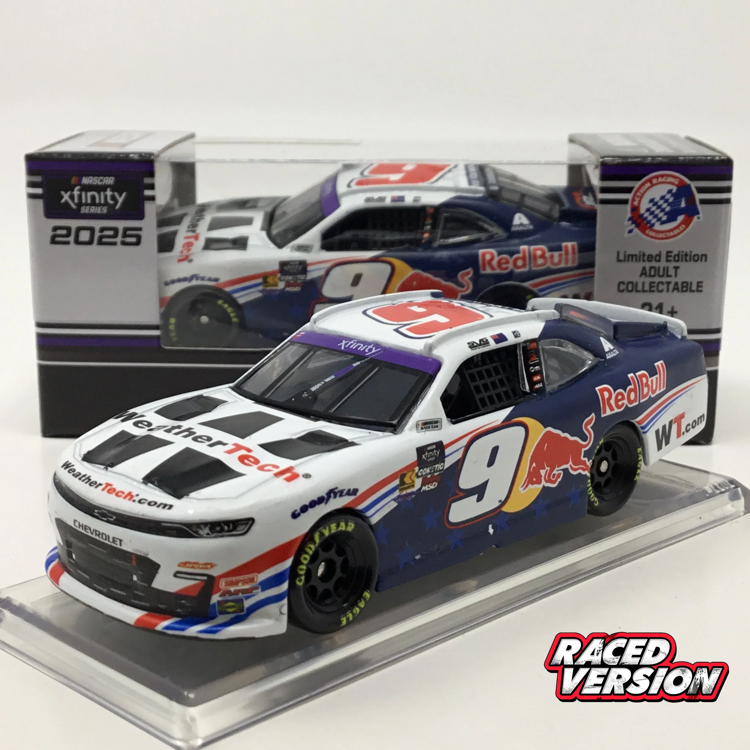 Shane Van Gisbergen 2025 Weathertech / Red Bull Chicago Xfinity Series Race Win 1:64 Diecast