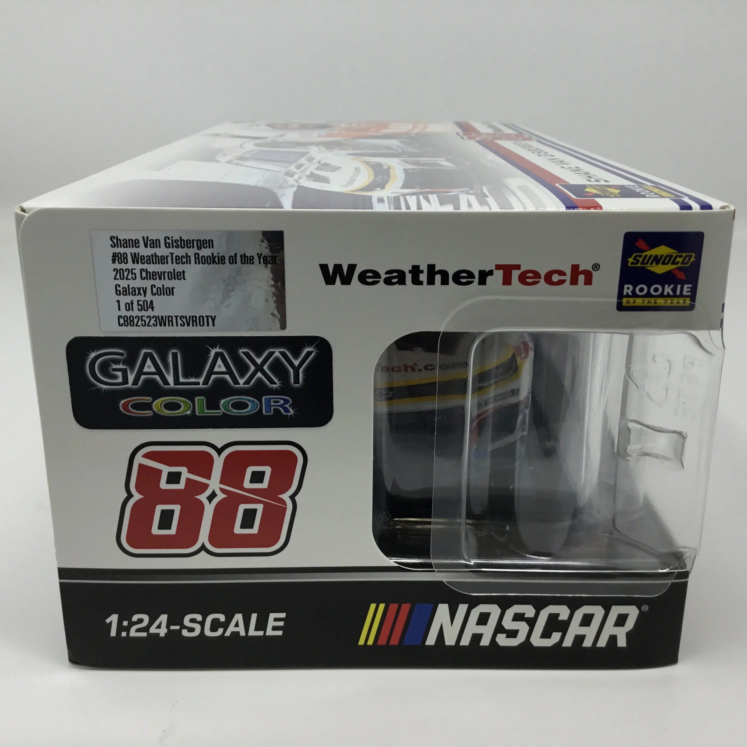 Shane Van Gisbergen 2025 Weathertech Rookie Of The Year Galaxy Color Foil Number 1:24 Diecast - Image 6