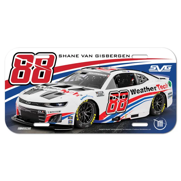 Shane Van Gisbergen Weathertech License Plate