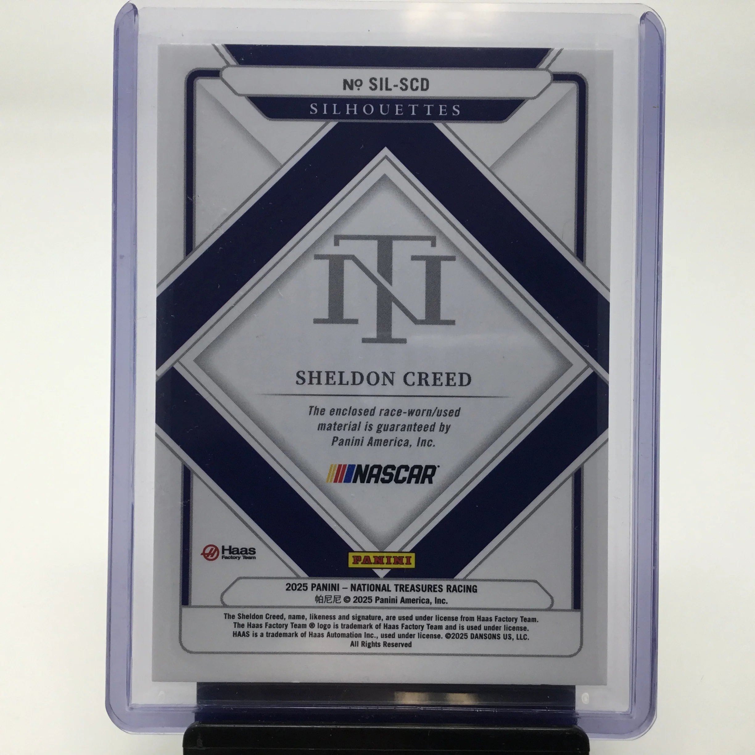 Sheldon Creed 2025 National Treasures Silhouettes Jumbo Patch Card 60/75 - Image 2