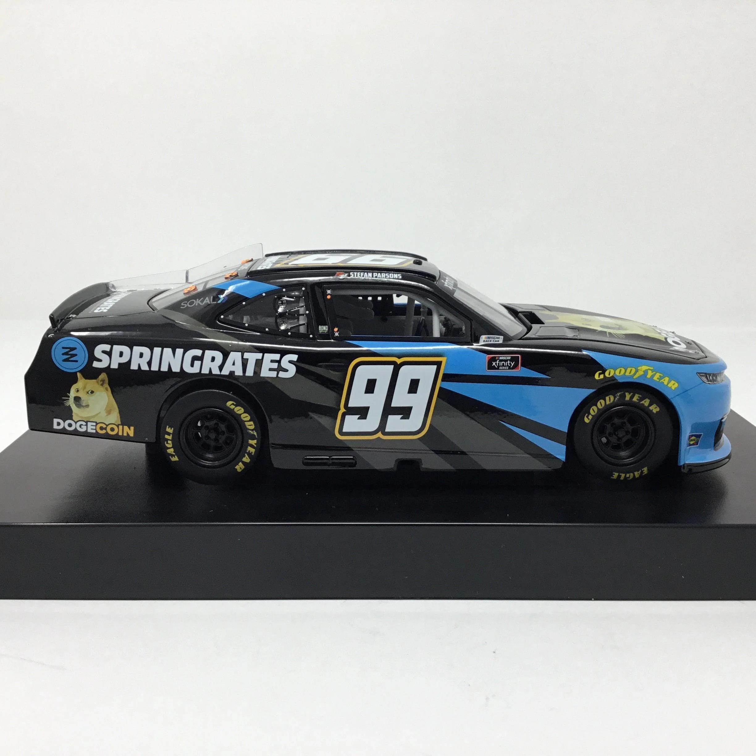Stefan Parsons 2021 Dogecoin 1:24 Diecast - Image 4