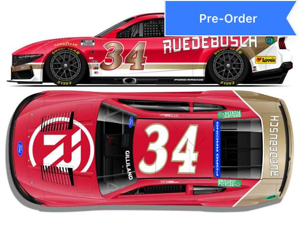 Todd Gilliland 2026 Ruedebusch Throwback 1:24 Diecast *PREORDER*