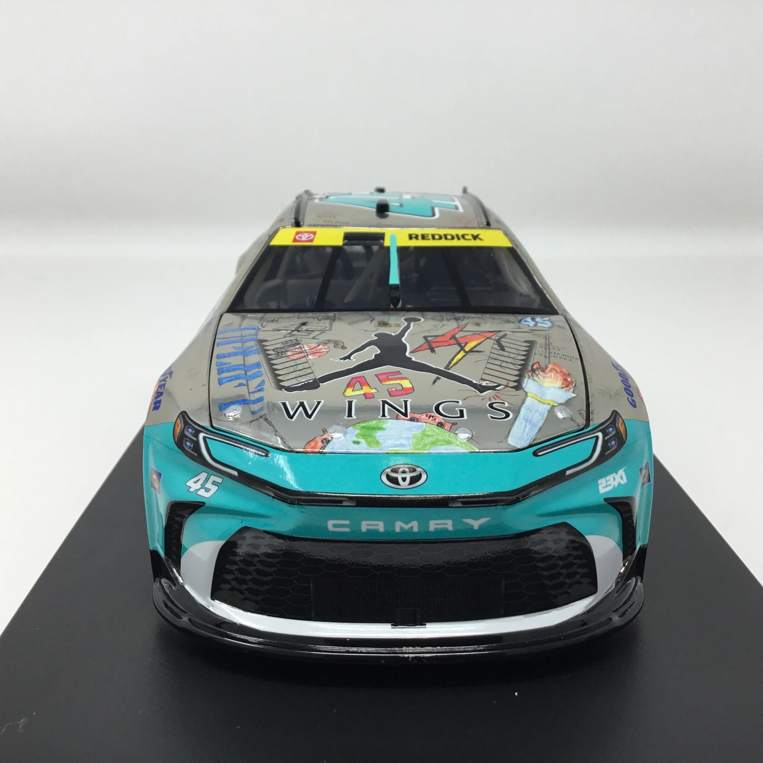 Tyler Reddick 2025 Jordan Brand Charlotte 1:24 Color Chrome Diecast - Image 3