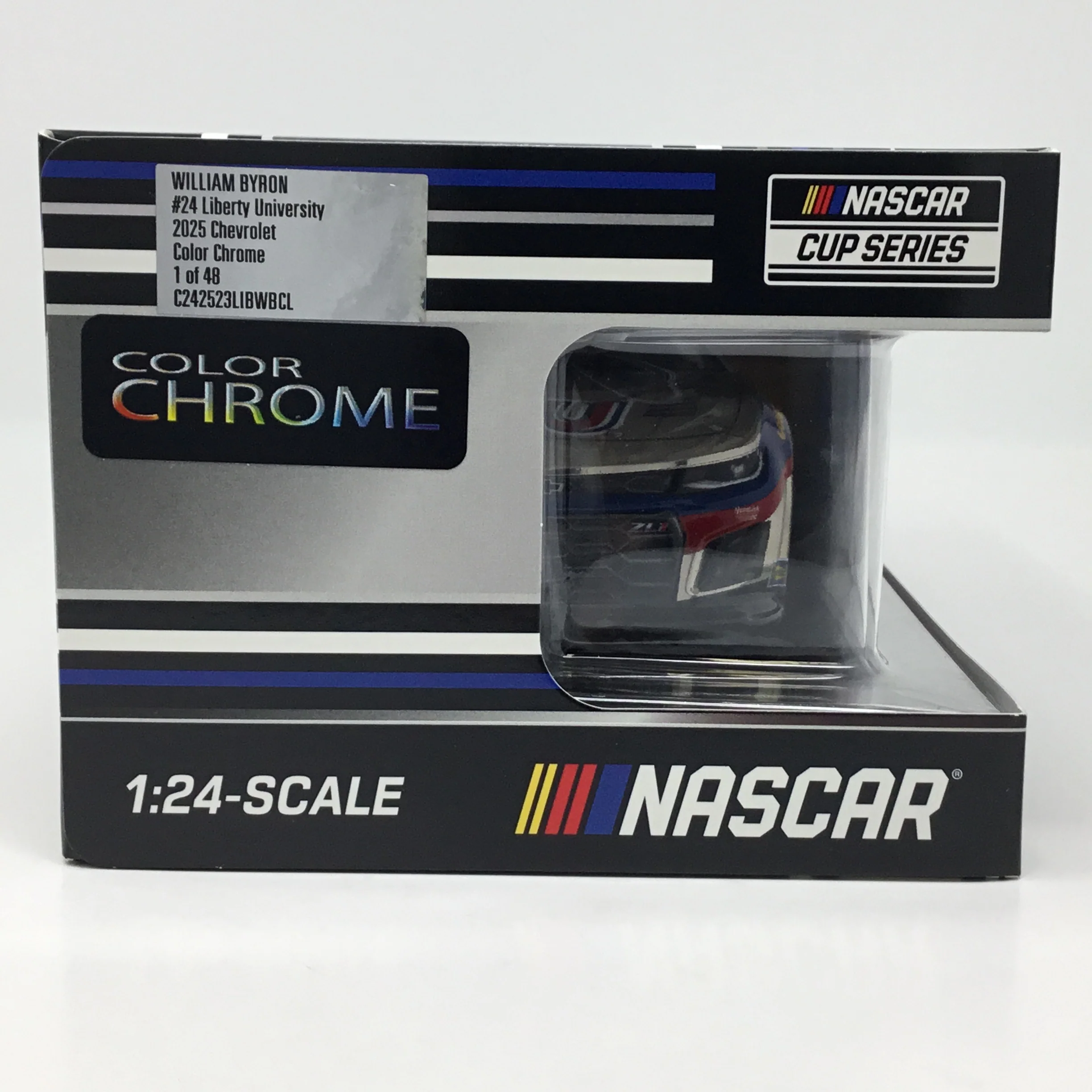 William Byron 2025 Liberty University 1:24 Color Chrome Diecast - Image 6