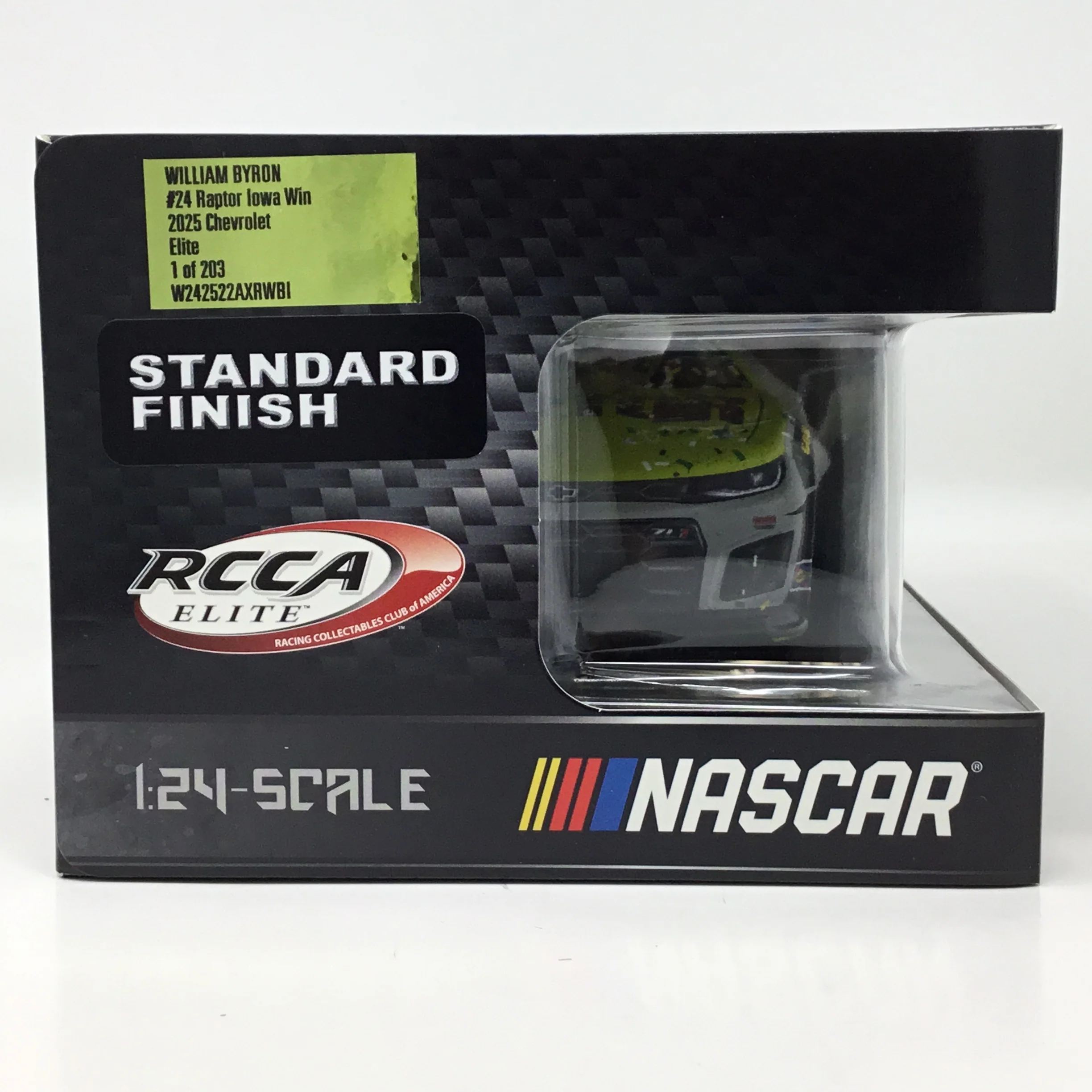 William Byron 2025 Raptor Iowa Race Win 1:24 Elite Diecast - Image 6