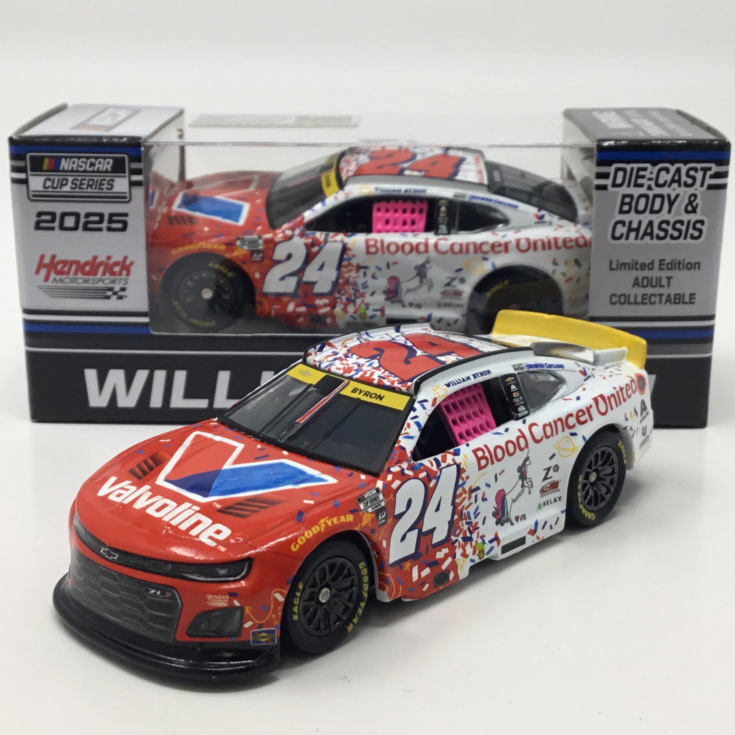 William Byron 2025 Valvoline / Blood Cancer United 1:64 Diecast