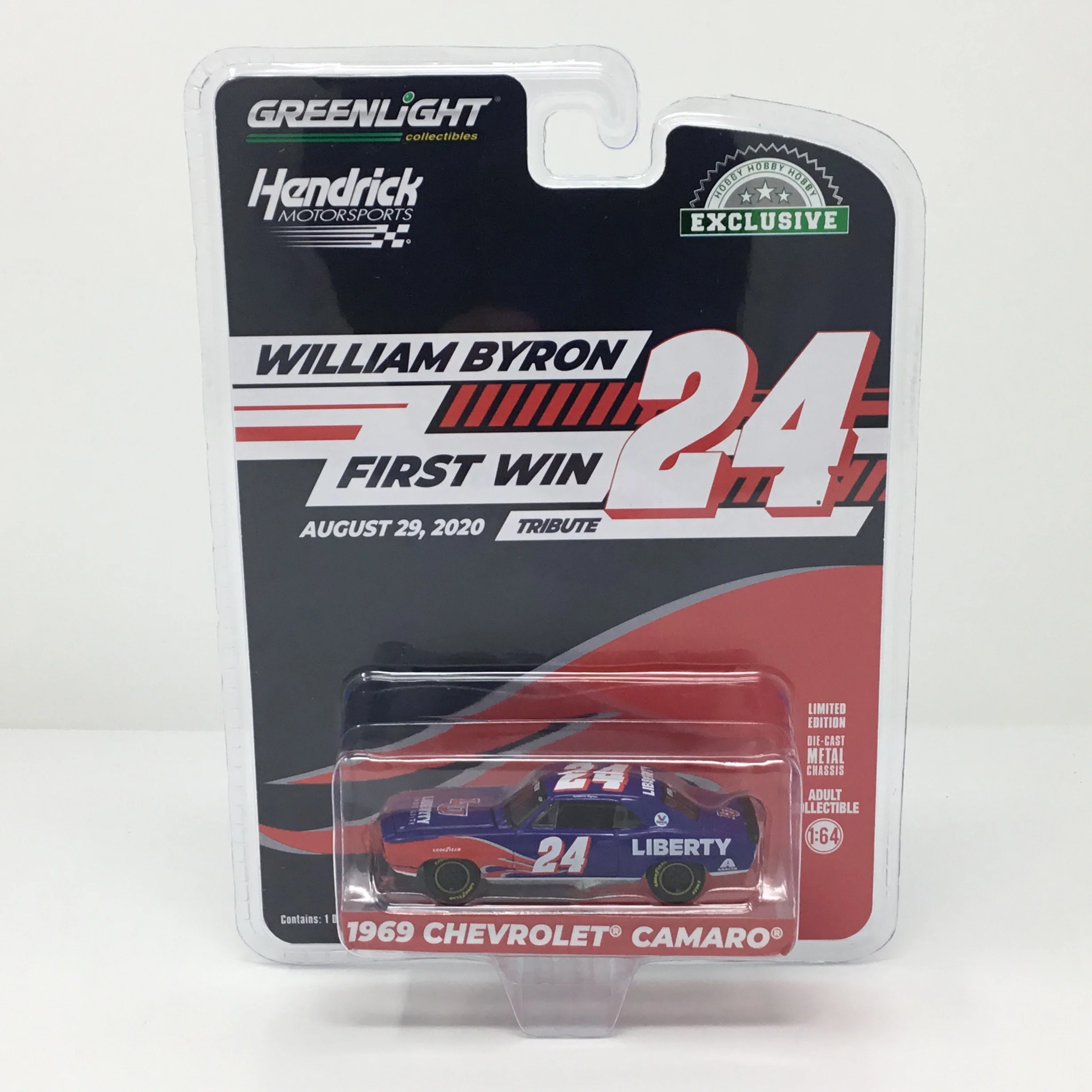 William Byron / Hendrick Motorsports First Win Tribute 1969 Chevrolet Camaro 1:64 Diecast